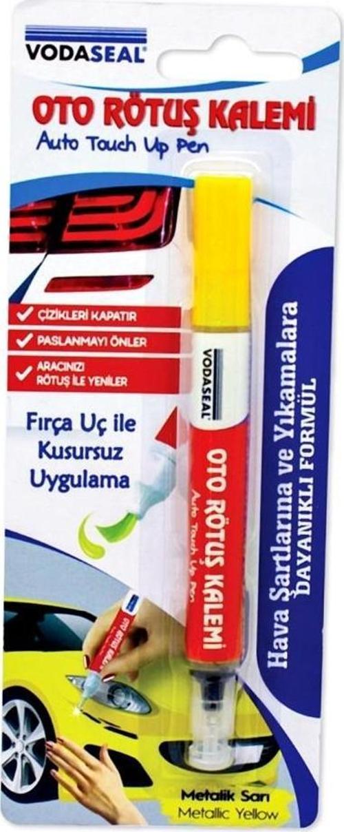 Araç Oto Rötuş Çizik Kalemi Metalik Sarı Boya Kalemi