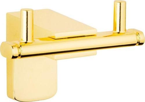 Premium İkili Askı Banyo Askılığı Bornozluk Paslanmaz Altın
