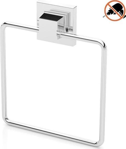 Tekno Tel EF-234 Yapışkanlı Banyo Kare Havluluk Krom