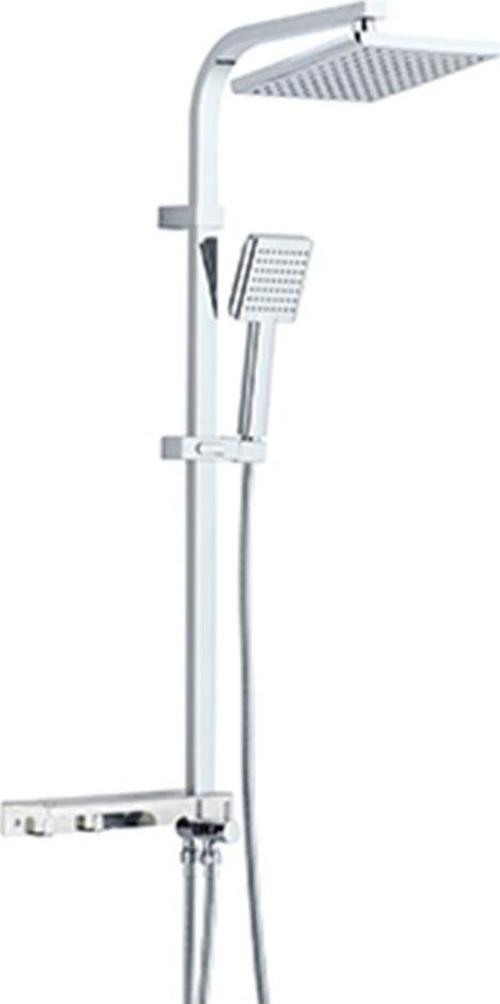 Rain Hill Tetra Sürgülü Banyo Duş Takımı Seti Paslanmaz Boru
