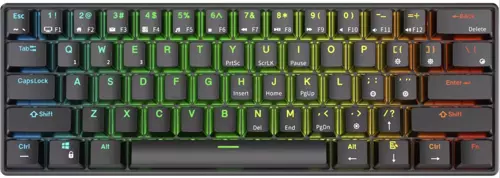 RK61 Siyah %60 Kablosuz US Gaming Klavye (Siyah)