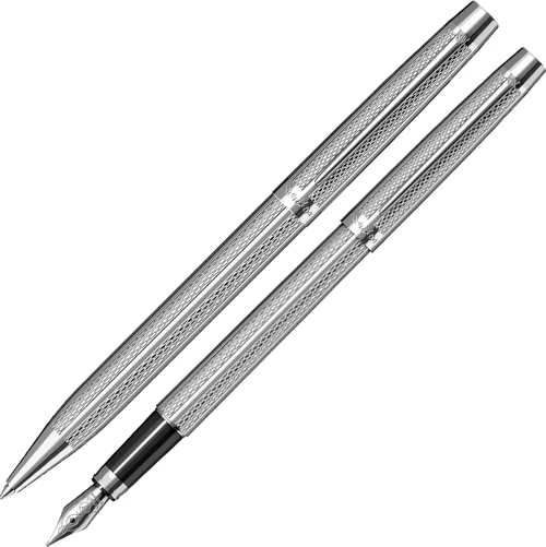 722W DOLMA KALEM+TÜKENMEZ KALEM SETİ KROM