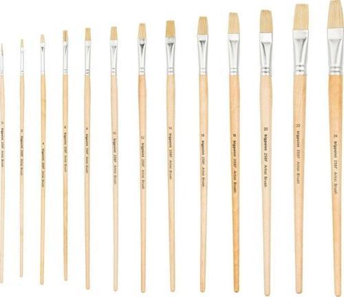 258F Serisi Doğal Kıl Düz Kesik Fırça No:8