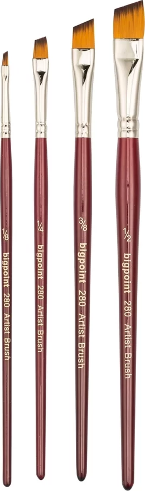 280 Serisi Sentetik Yan Kesik Fırça No: 1/2