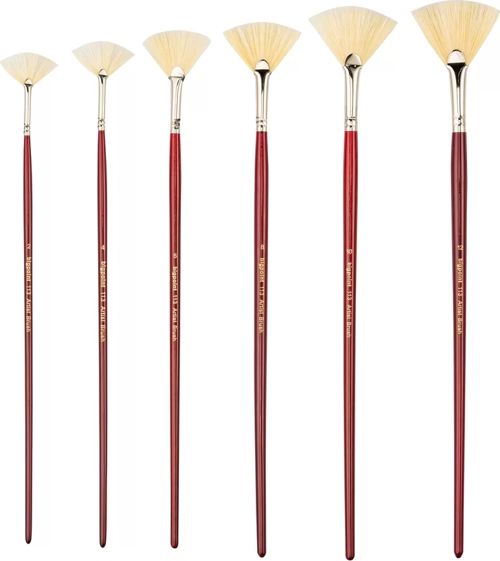 113 Serisi Doğal Kıl Yelpaze Fırça No: 2