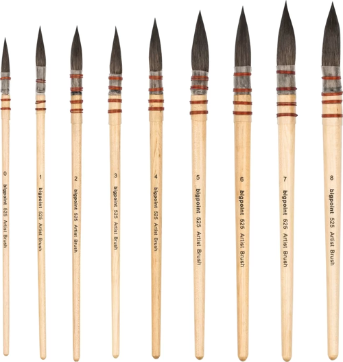 525 Serisi Sincap Kılı Yuvarlak Fırça No: 3