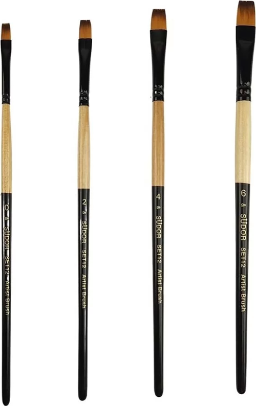 Set 12 4’Lü Hobi Fırçası