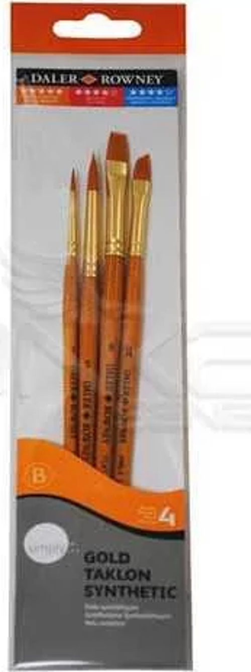 Simply Gold Taklon Synthetic 4lü Fırça Seti Kod:400