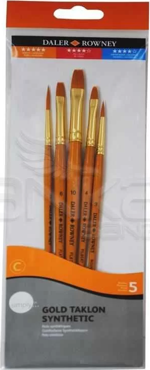 Simply Gold Taklon Synthetic 5li Fırça Seti Kod:501