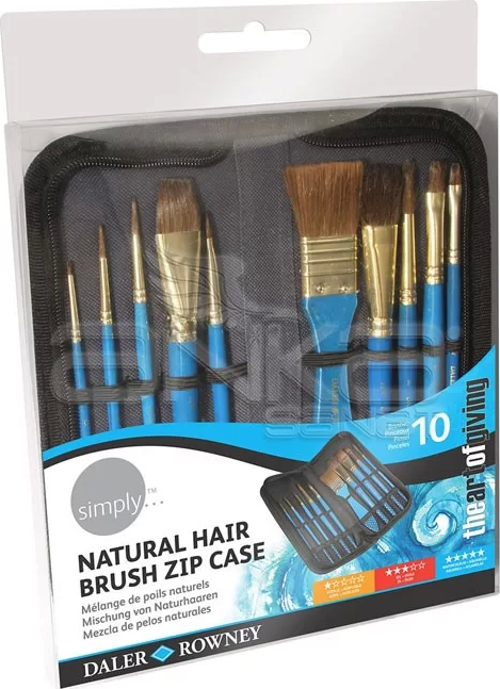 Simply Natural Hair Sulu Boya Fırça Seti 10lu