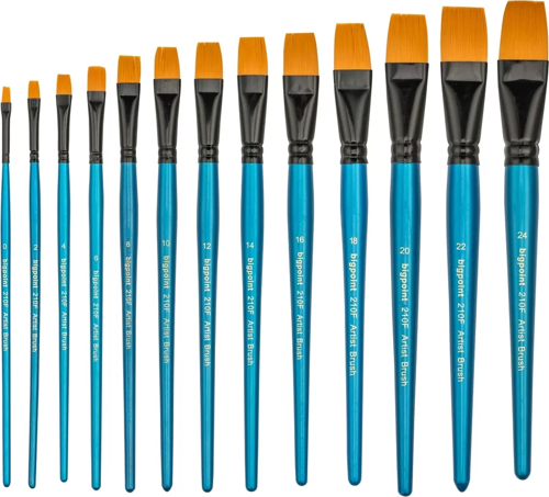 210F Serisi Sentetik Kıl Düz Kesik Fırça No: 24