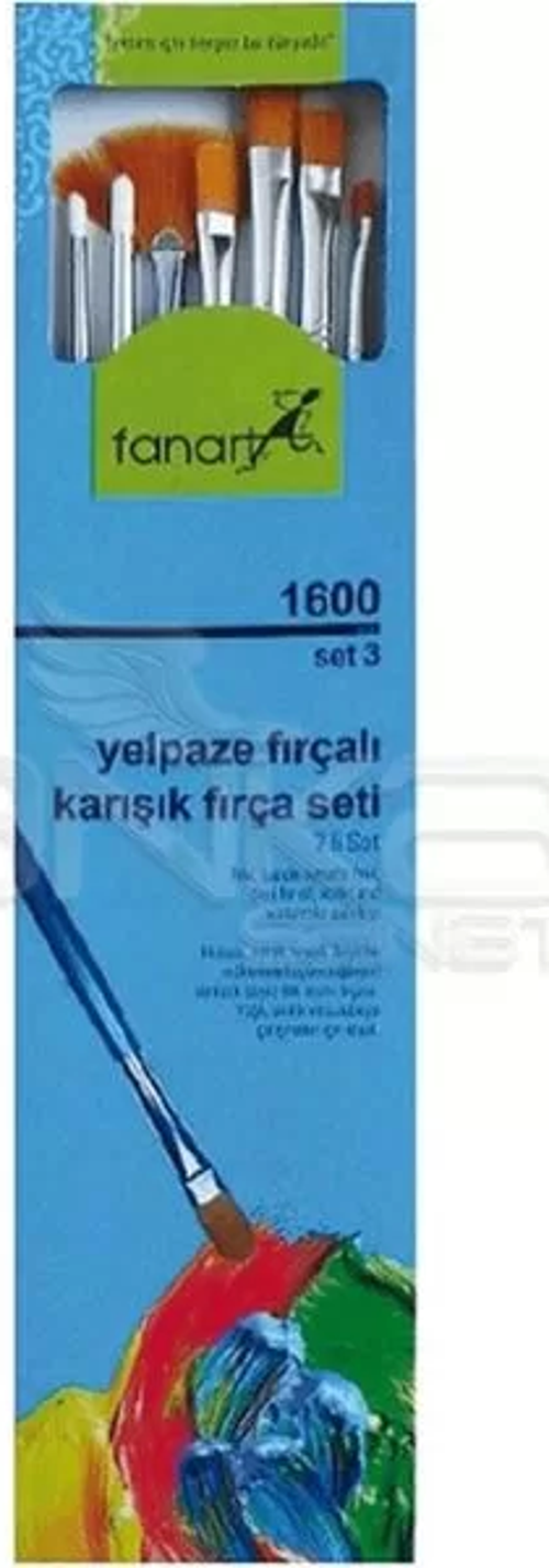 Academy Seri 1600 Karışık Fırça Seti No:3 7li