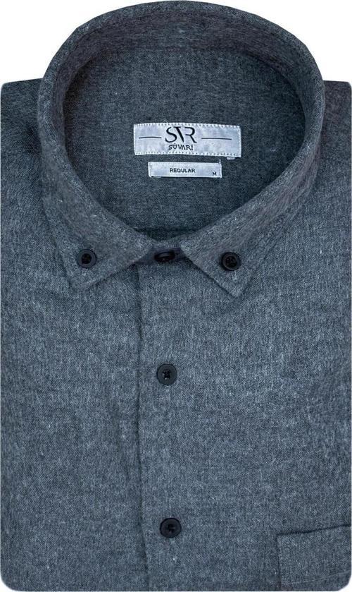 Bol Kesim Cepli Mavi Düz Flanel Kışlık Erkek Gömlek