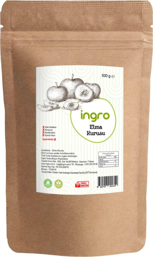 İn gro Elma Kurusu 500 G