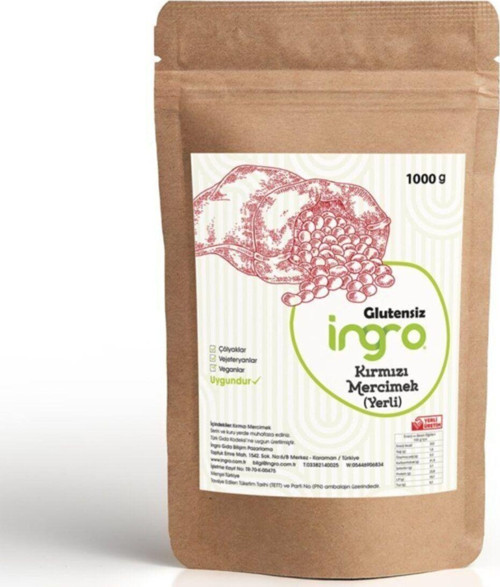 İn gr.o Glutensiz Kırmızı Mercimek Unu 1000 G