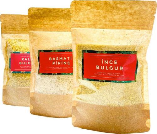 Pirinç Bulgur Bakliyat Paketi Ince Kalın Bulgur Basmati Pirinç