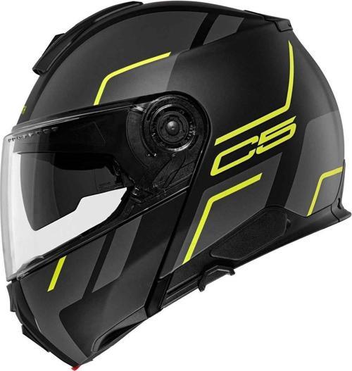 C5 Master Yellow Çene Açılır Motosiklet Kaskı
