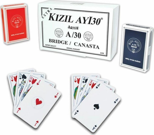 1030165 Ext Kızıl Ayı Artex A30 Oyun Kağıdı -Star Okey