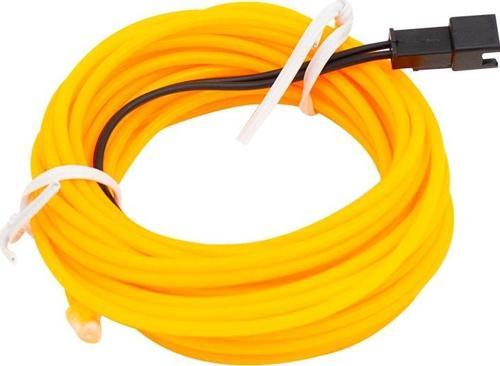 Neon Sarı 5 Metre İp Aydınlatma 5 V Usb Adaptörlü
