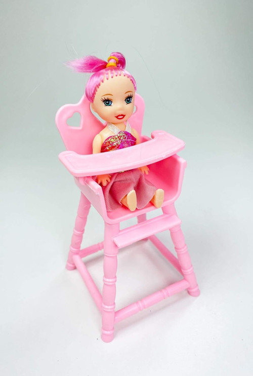 Mama Sandalyeli Parmak Bebek 16 Cm