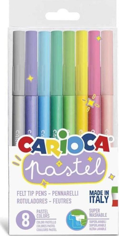 Carioca Pastel Süper Yıkanabilir Keçeli Kalem 8'Li