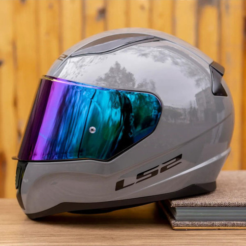 Rapid Full Face Motosiklet Kaskı - Gökkuşağı Vizörlü
