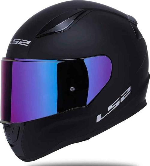 Rapid 2 Mat Siyah Gökkuşağı Vizörlü Kask