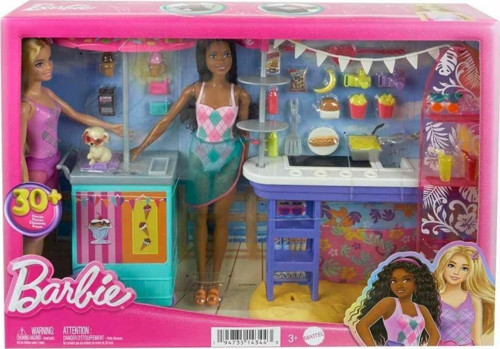 Hnk99 Barbie Brooklyn Ve Malibu'Nun Sahildeki Yiyecek Standı