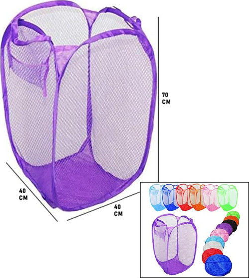 Easy Open Hamper Renkli Oyuncak Sepeti Filesi 40X40X70Cm