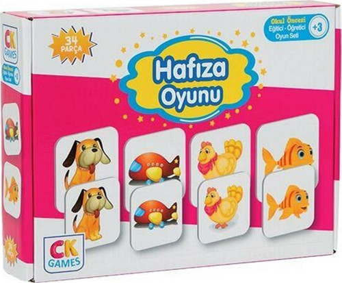 Eğitici Oyun Seti Hafıza Oyunu 34 Parça Puzzle