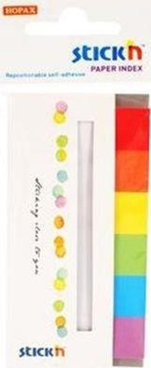 Not KağıdıStickn 50x20 Kapaklı 6 Gökkuşağı Rnk 180Yaprak