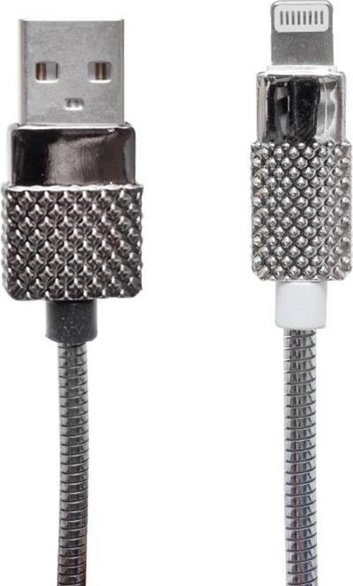 Metal Yaylı Iphone Lıghtnıng Usb Data Ve Şarj Kablosu 1 Metre