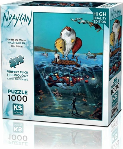 Nessiword 20709 Under The Water 1000 Parça Puzzle -Ks Puzzle