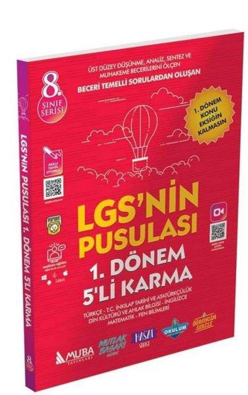 8.Sınıf LGS nin Pusulası 1. Dönem 5'li Karma Deneme