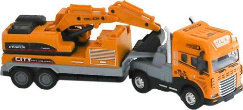 Klx800-248 Sürtmeli Işıklı Müzikli 1:24 Kazıcı Taşıyan Tır -Vardem Oyuncak