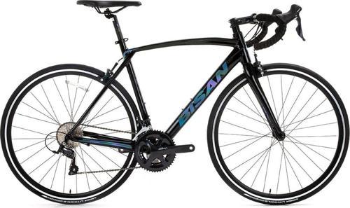 Rx 9500 Sora - 24 700C 54 cm Parlak Siyah - Mor Yeşil 18 Vites Yarış Yol Bisikleti