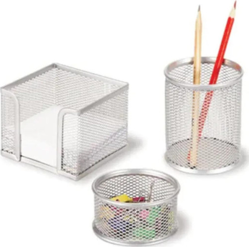 F0031 Metal Masa Seti 3 Parça Gümüş