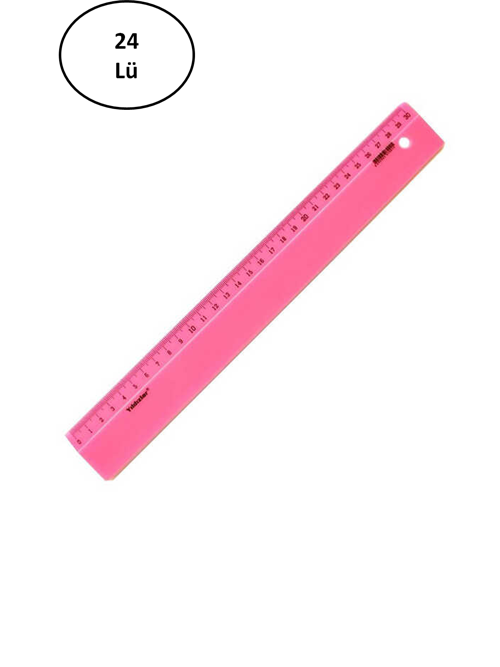 Yıldızlar 30 Cm Elastik Kırılmaz Cetvel 24'Lü