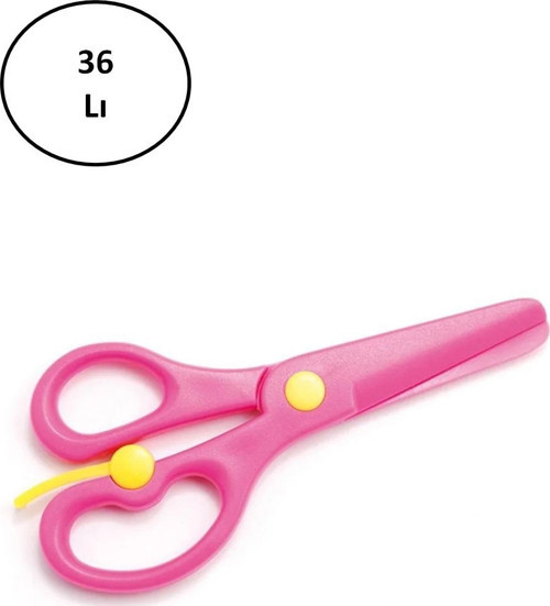 698 Plastik Çocuk Makası 36'Lı