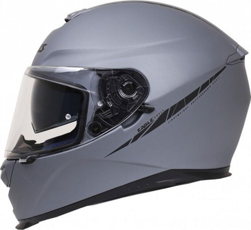 Eagle Sv Solid Matt Titanyum Full Face Motosiklet Kaskı