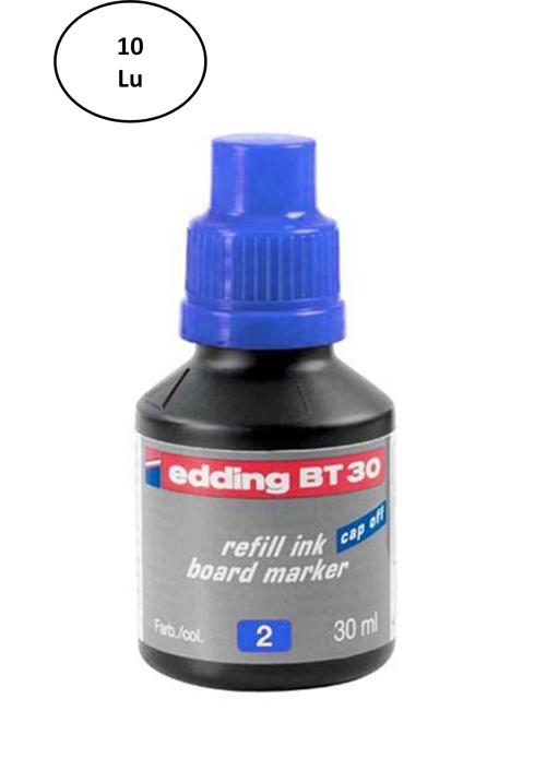 Tahta Kalem Mürekkep 30 Ml Mavi 10'Lu