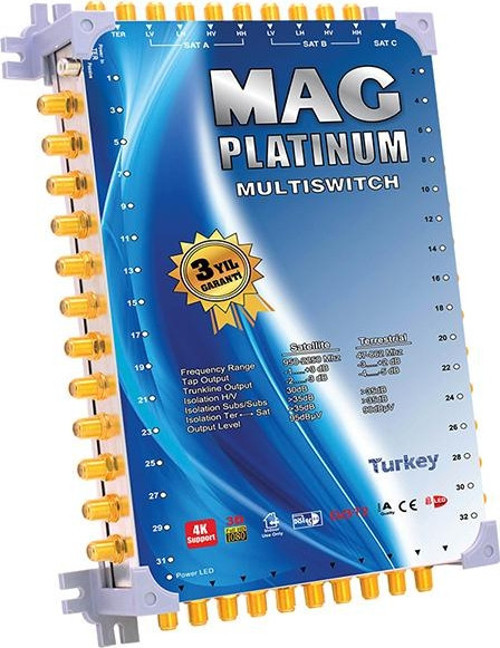 10*64 Kaskatlı Uydu Santrali Mag Platınum