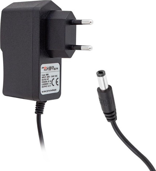 12 Volt - 1 Amper Priz Tipi Plastik Adaptör 5.5*2.5 Uç