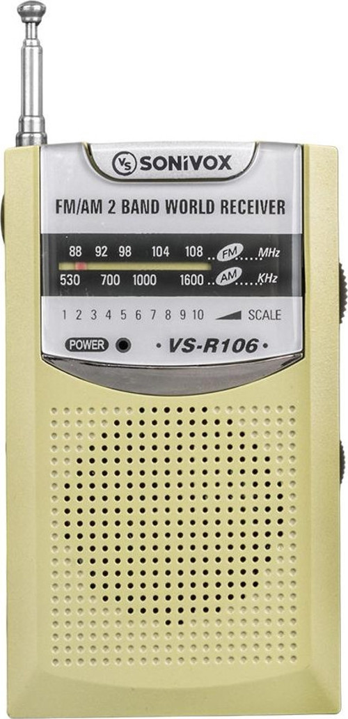 Gold Renk Cep Tipi Analog Fm Radyo Vs-R106