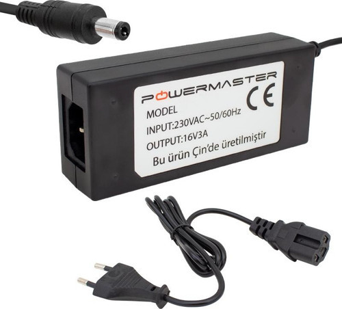 16 Volt 3 Amper Plastik Kasa Masaüstü Santral Adaptörü 5.5*2.5 Uçlu