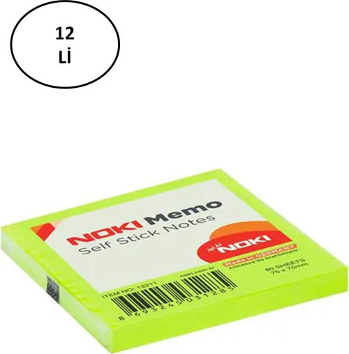 Memo 12211 Yapışkanlı Not Kağıdı 75 X 75 Mm 80 Yaprak