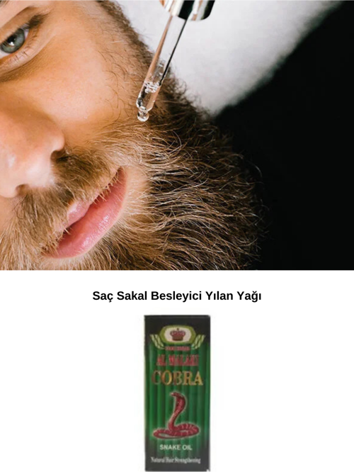 Kobra Saç Ve Sakal Besleyici Gürleştirici Yılan Yağı 70Ml