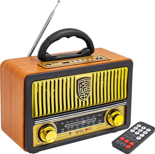 Magıcvoıce Mv-112Bt Usb/Sd/Fm/Bluetooth Destekli Nostaljik Radyo