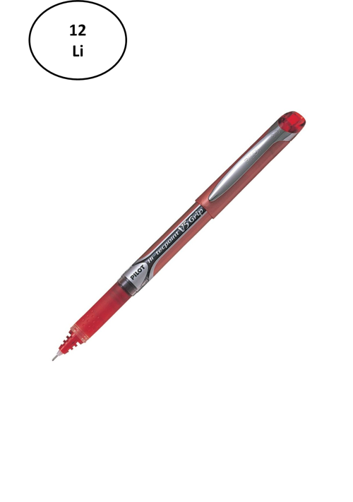Pilot Kalem V5 Grip Hi-Tecpoint Kırmızı 12'Li