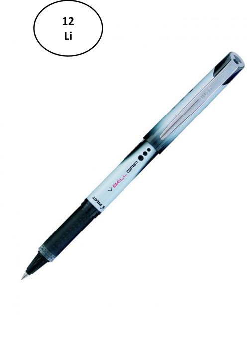 Pilot Kalem V-Ball Grip 0.5 Siyah 12'Li